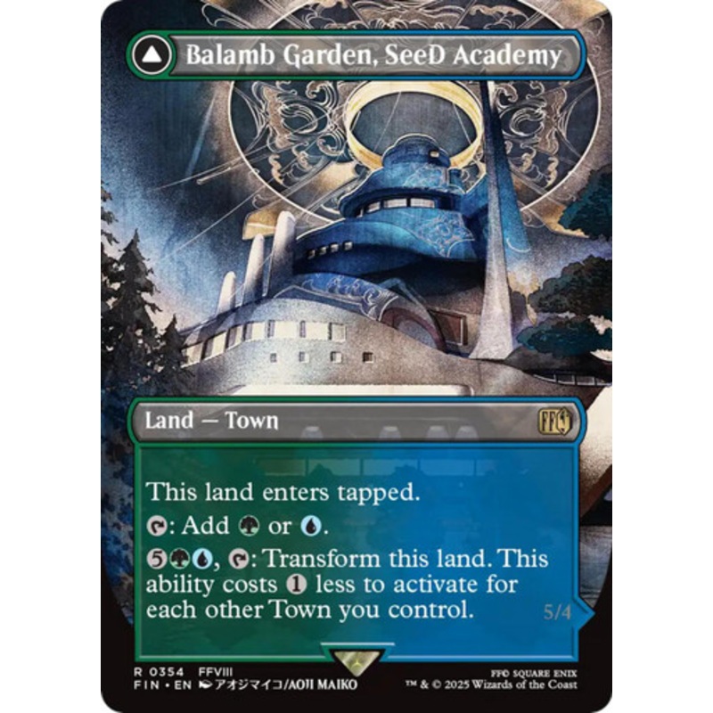 Balamb Garden, SeeD Academy // Balamb Garden, Airborne (Borderless Art) | FINAL FANTASY