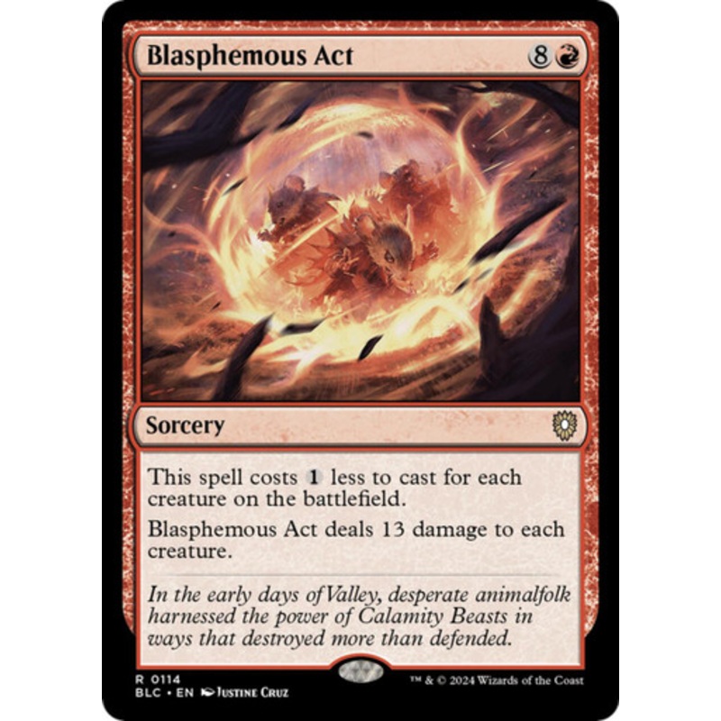 Blasphemous Act | Bloomburrow Commander