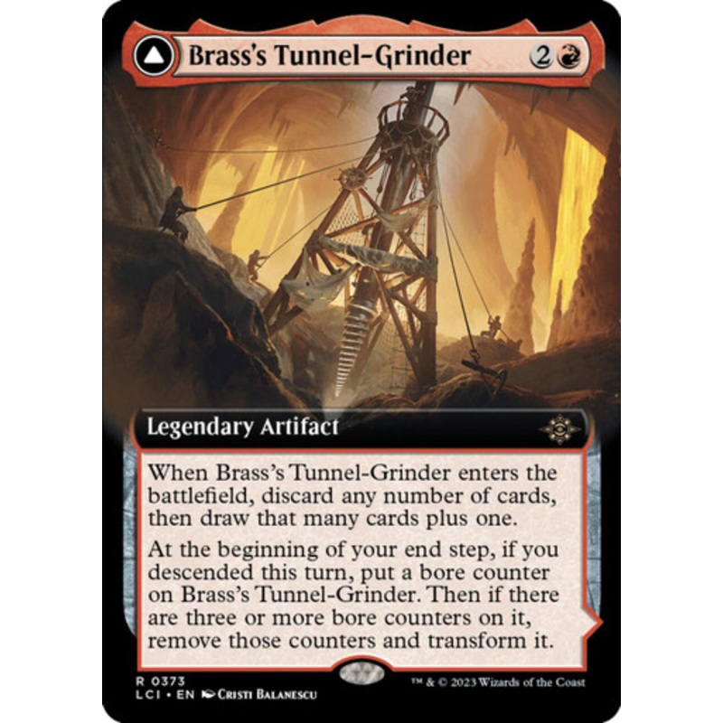 Brass’s Tunnel-Grinder // Tecutlan, The Searing Rift (Extended Art) (foil)