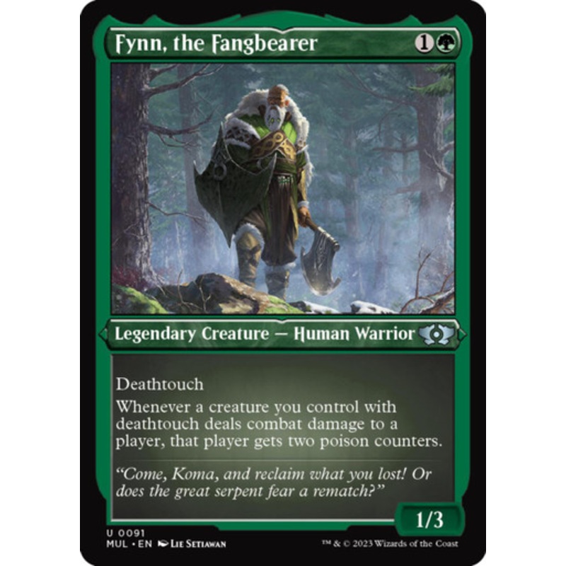 Fynn, the Fangbearer (Etched foil) | Multiverse Legends