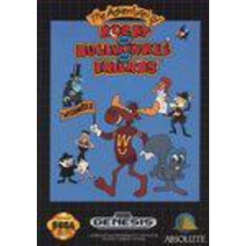 Adventures Of Rocky And Bullwinkle And Friends Genesis Used Cartridge, Case & Manual