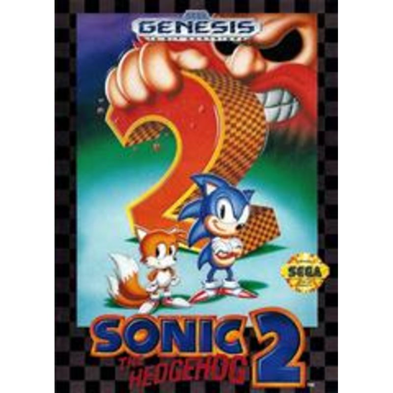 Sonic The Hedgehog 2 Genesis Used Cartridge & Case Only