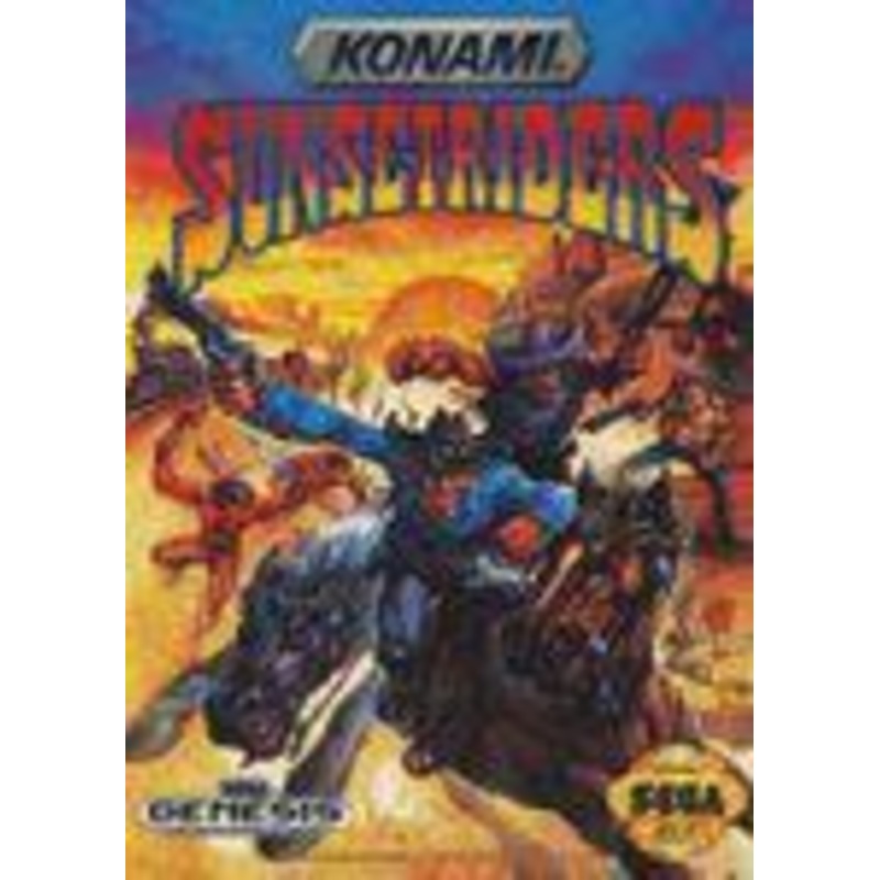 Sunset Riders Genesis Used Cartridge & Case Only