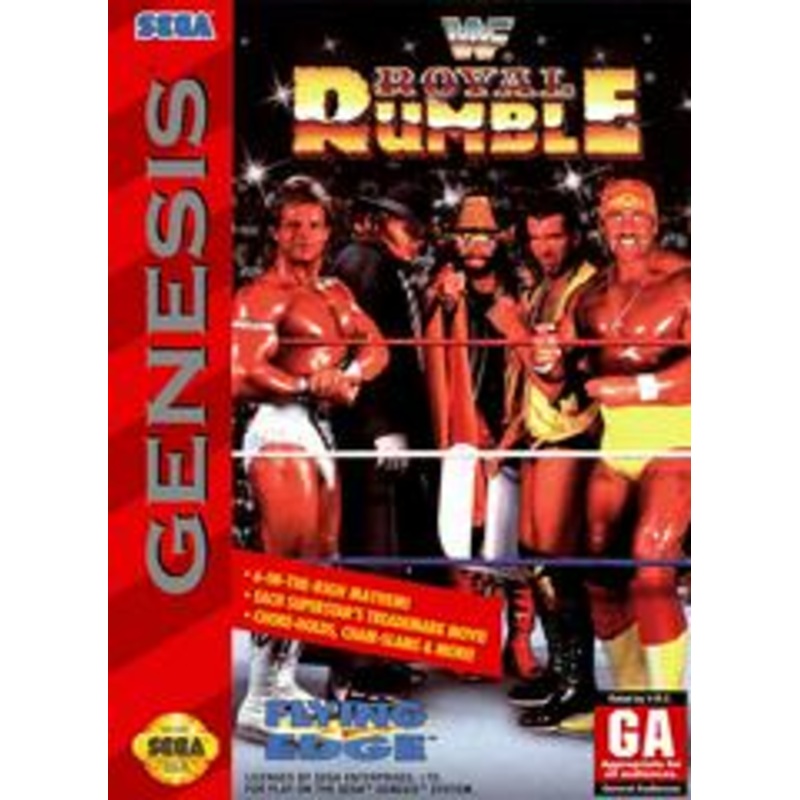 WWF Royal Rumble Genesis Used Cartridge & Case Only