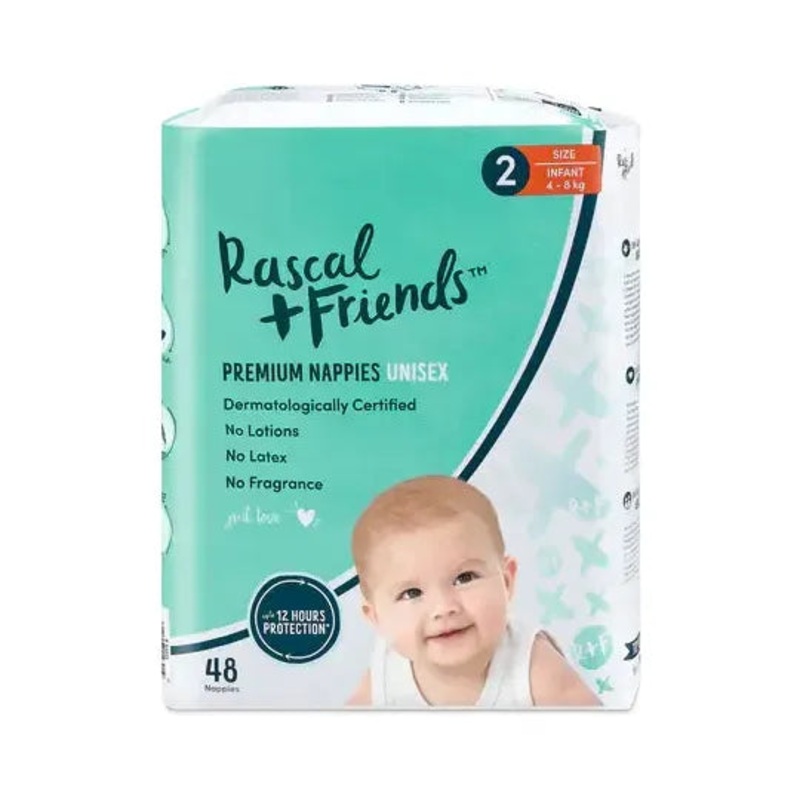 Rascal And Friends Diapers Size 2 48Pcs