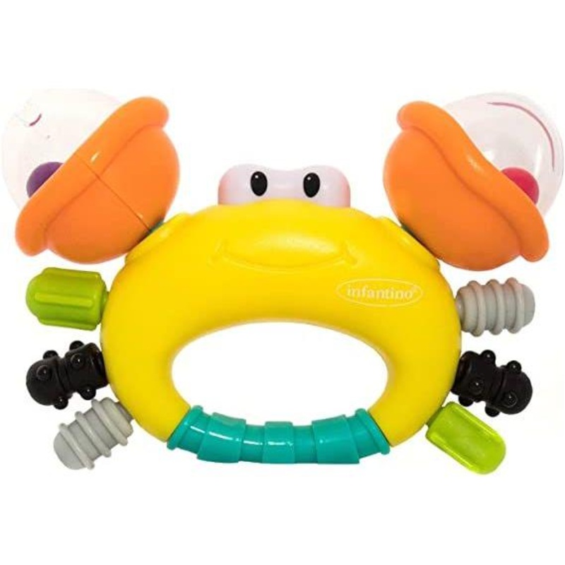 Infantino Sand Crab Rattle And Teether