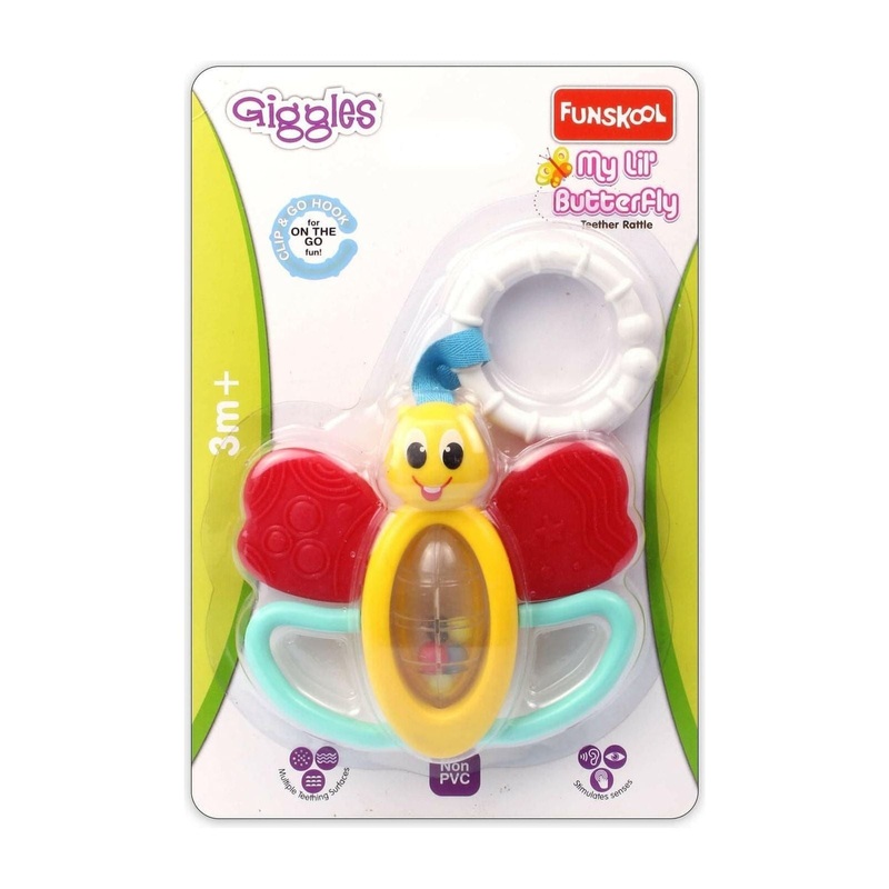 My Lil Butterfly Teether Rattle Infant Toys