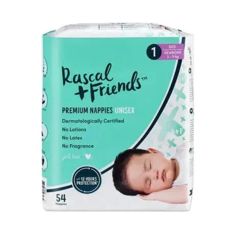 Rascal And Friends Diapers Size 1 54 Pcs