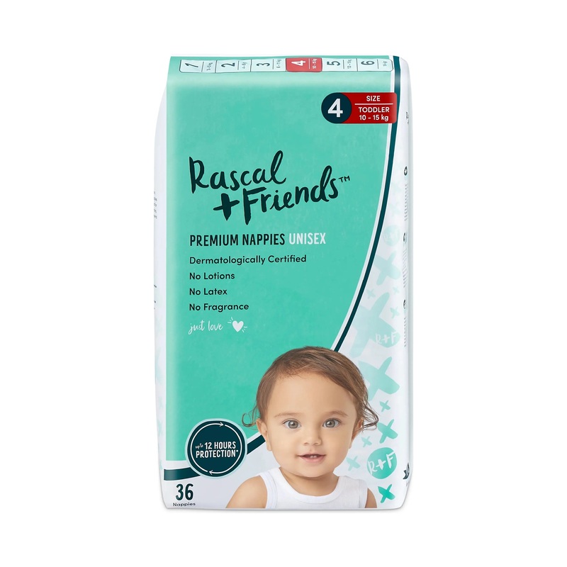 Rascal And Friends Diapers Size 4 36 Pcs