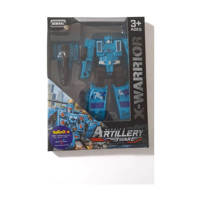 X Warrior Transformer Car Light Blue – 2-Mode Battle Vehicle