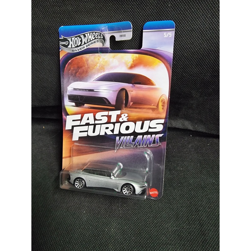 HOTWHEELS FAST & FURIOUS VILLAINS 2022 DELOREAN ALPHAS