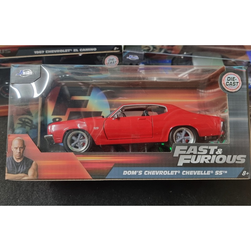 FAST & FURIOUS DOM’S CHEVROLET CHEVELLE SS JADA DIE CAST