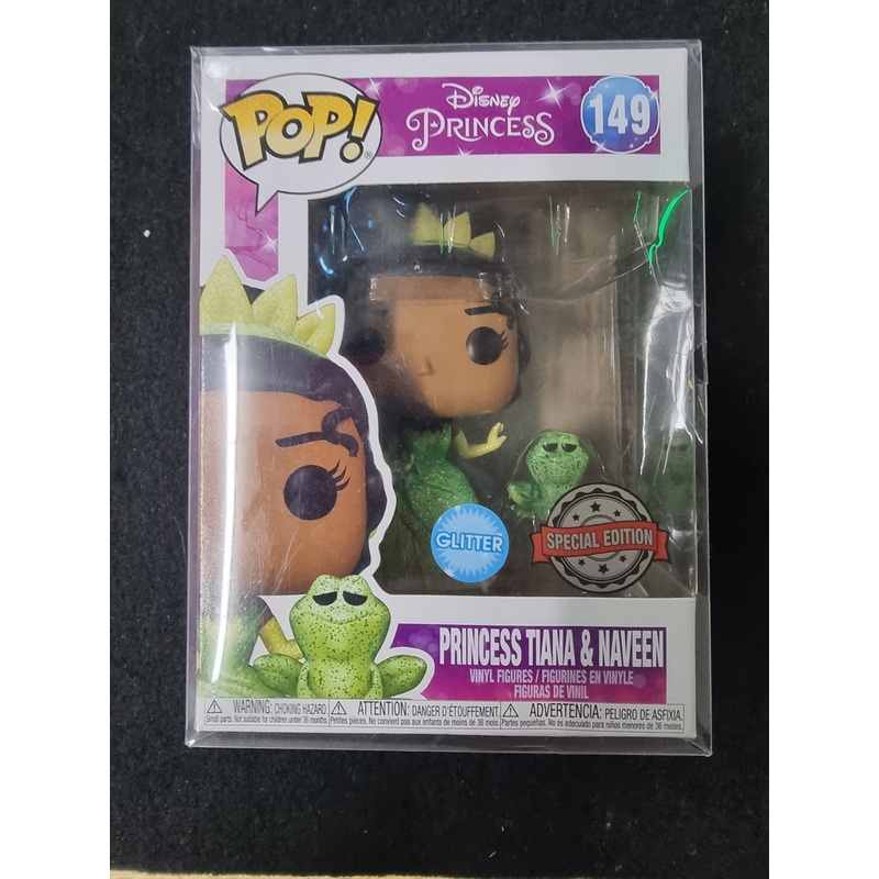 FUNKO POP DISNEY PRINCESS GLITTER PRINCESS TIANA & NAVEEN #149 SPECIAL EDITION