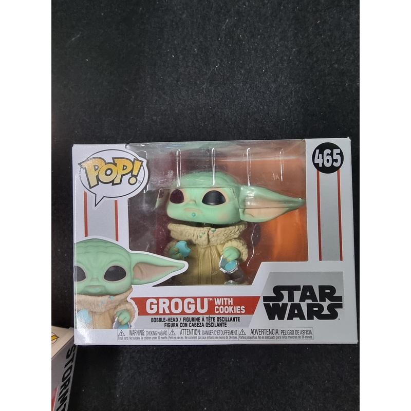 FUNKO POP STAR WARS GROGU WITH COOKIES #465