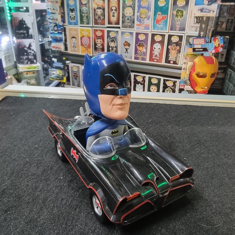 Batman in Batmobile (’66 TV show) Funko Wacky Wobbler Bobblehead