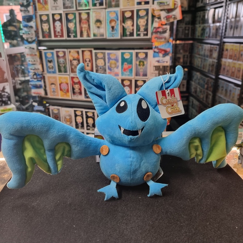 Candy Crush Saga Batula Blue Bat Vampire Plush Soft Toy Game App Sewn Eyes 29cm