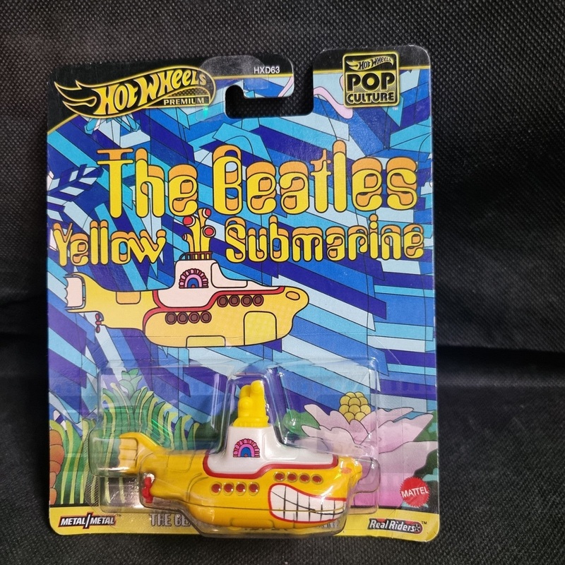 2025 Hot Wheels Premium Pop Culture The Beatles Yellow Submarine 1:64 Diecast (Copy)