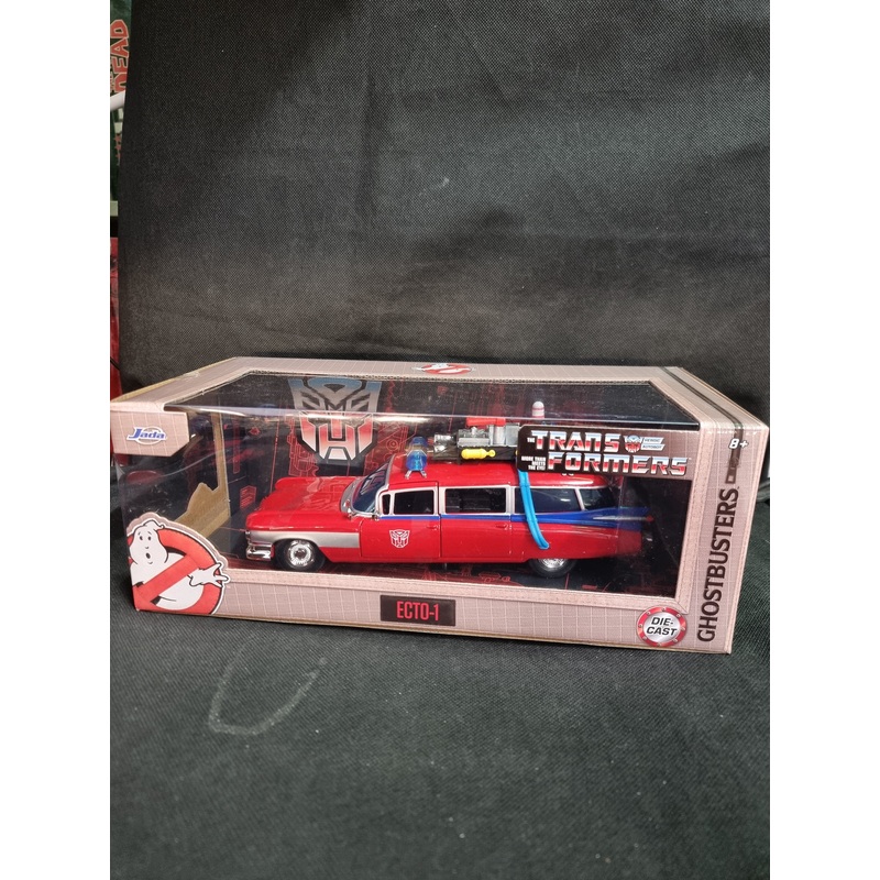 Ghostbusters ECTO-1 X Optimus Prime Mash-up 1:24 Scale Diecast Vehicle JADA Car