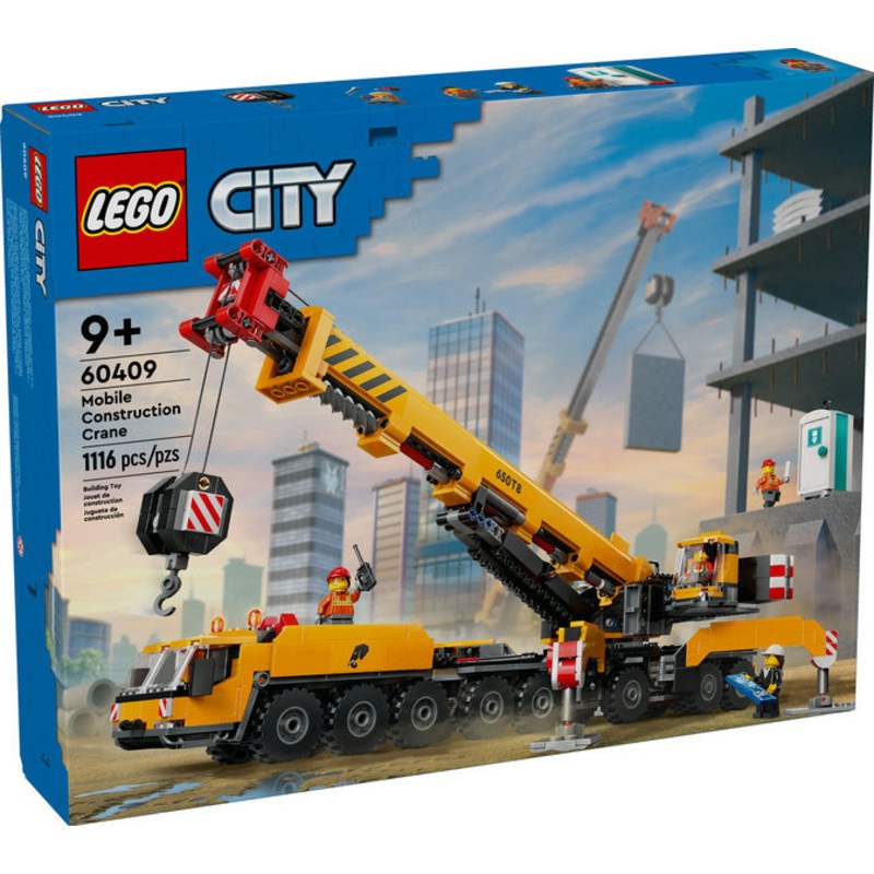 Yellow Mobile Construction Crane (60409)