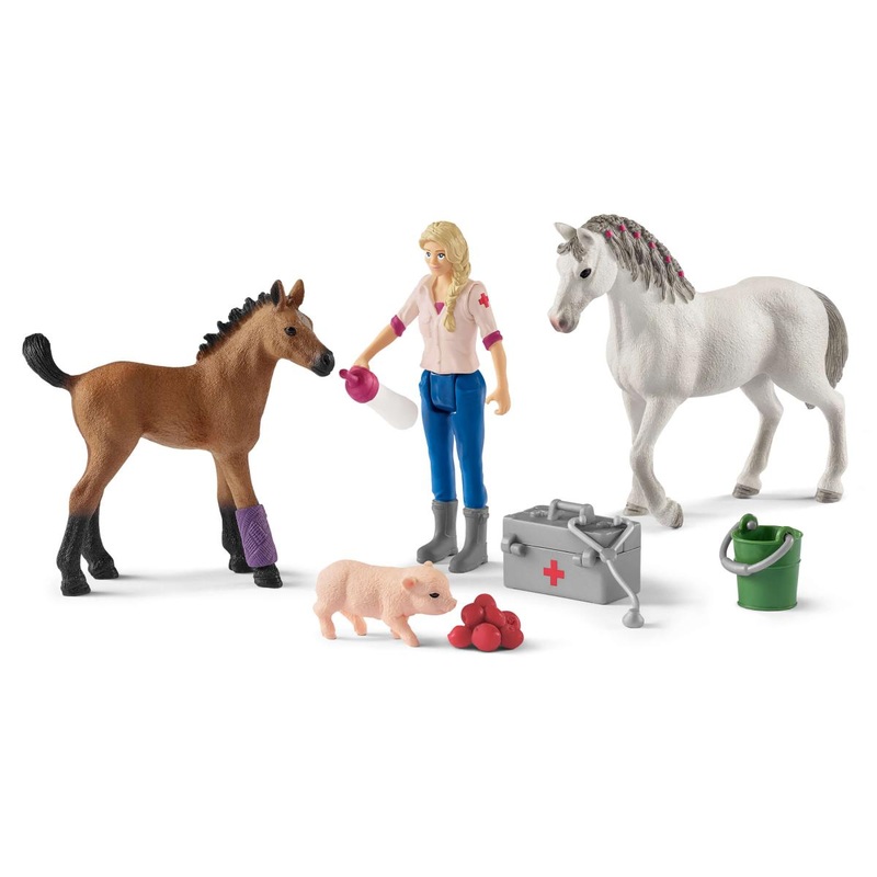 Vet Visiting Mare & Foal (Schleich #42486)