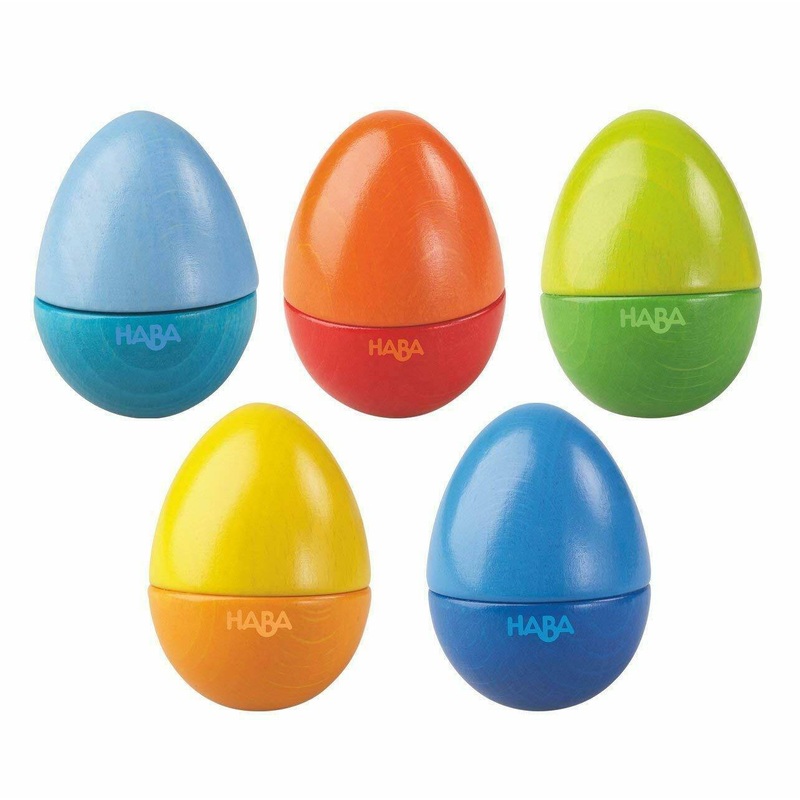 Wooden Musical Eggs (set of 5)