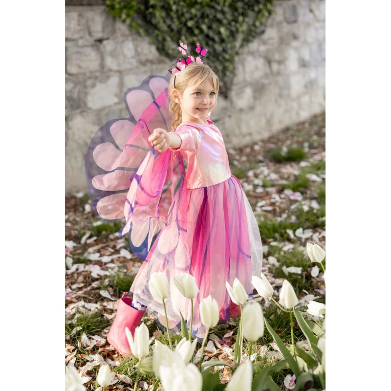 Butterfly Twirl Dress with Wings & Headband