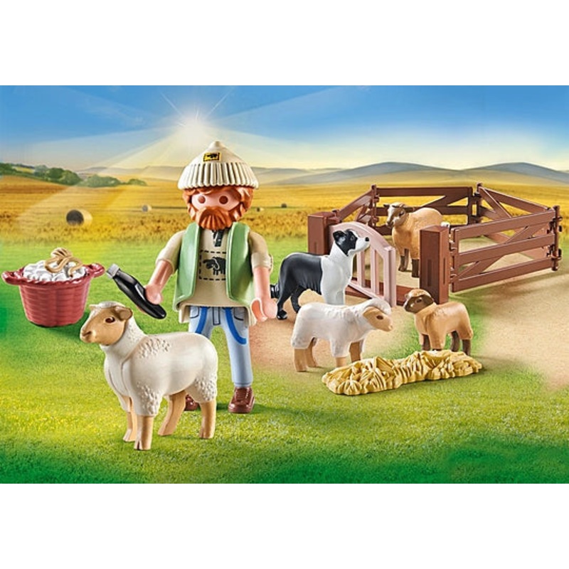 Young Shepherd with Flock of Sheep (#71444)