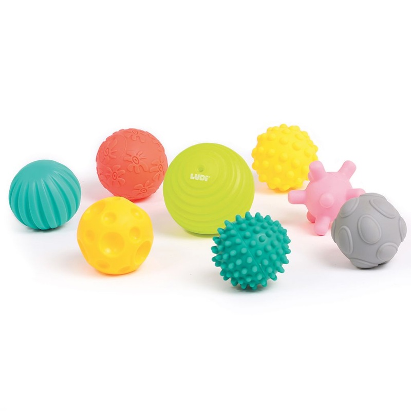 Bucket of Sensory Ball – 8pc (by Ludi)