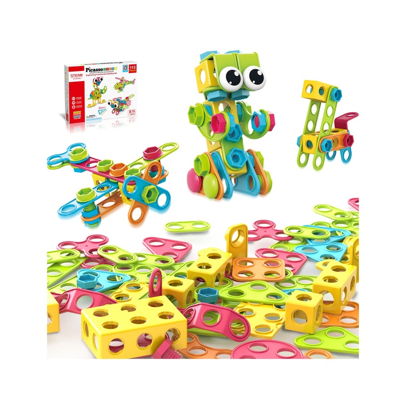 115 Piece Engineering Construction Toy with Hand Tools