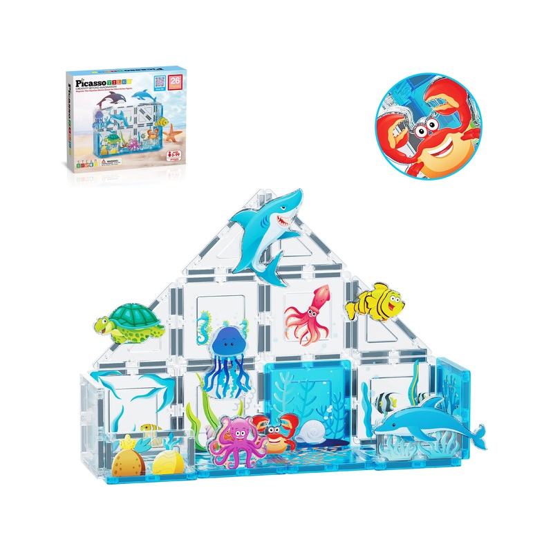 26 Piece Marine World Magnetic Toy with Ocean Characters