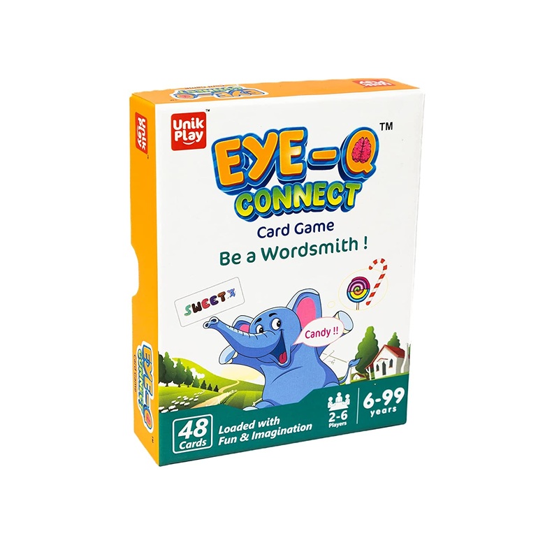 Eye Q Connect Card Game for Kids and Girls 6-99 Years Easy to Learn Playing Card Games Fun Family Brain Games